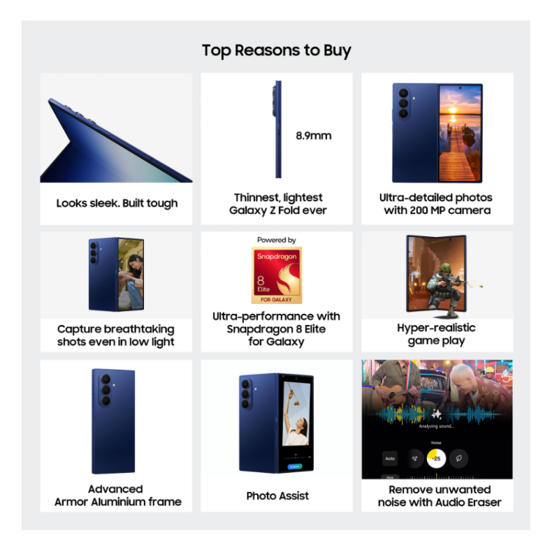 Samsung Galaxy Fold7(Jetblack,512GB) - Image 2