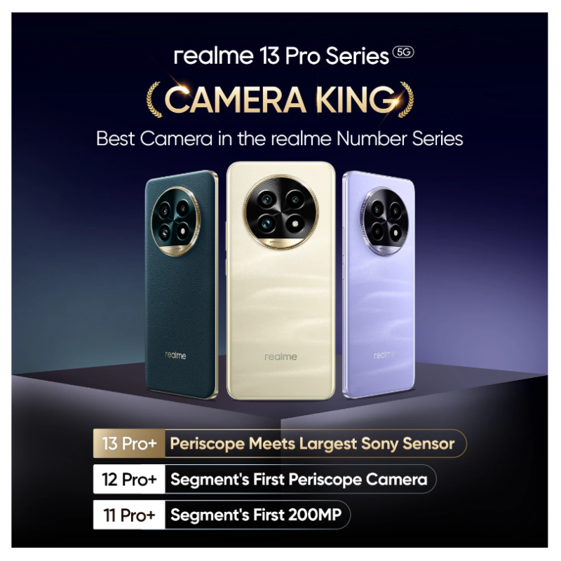 Realme 13 Pro 5G (Monet Gold,8GB+128GB) - Image 10