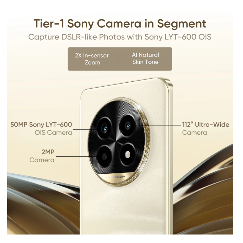 Realme 13 Pro 5G (Monet Gold,8GB+128GB) - Image 3