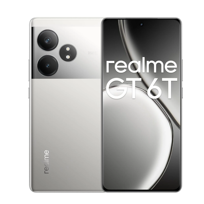Realme GT 6T 5G(Fluid Silver,8GB+128GB)