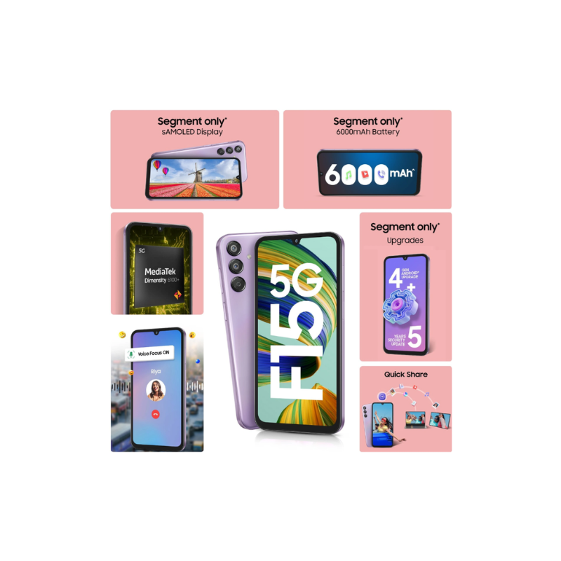 Samsung Galaxy F15 5G(Groovy Voilet,128GB) - Image 2